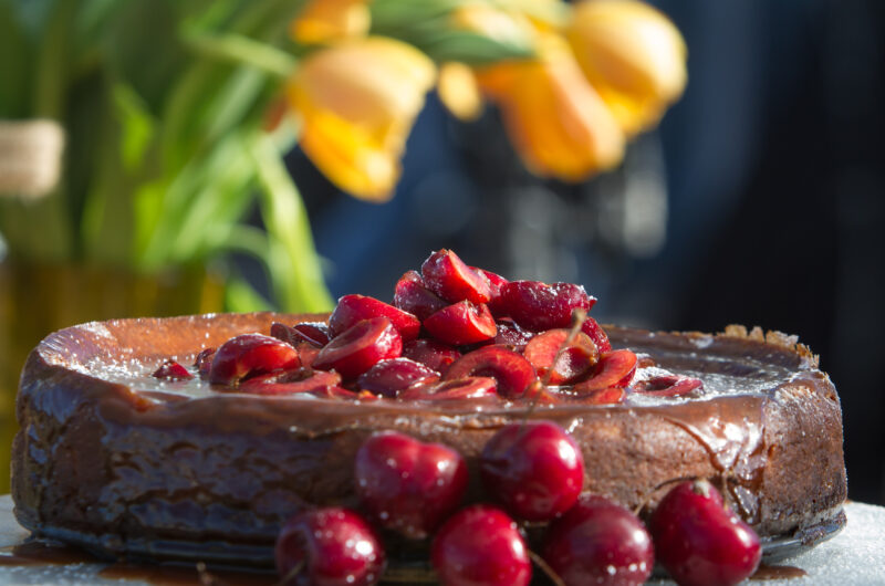 Amasi Cheesecake Recipe with a Juicy Cherry Twist